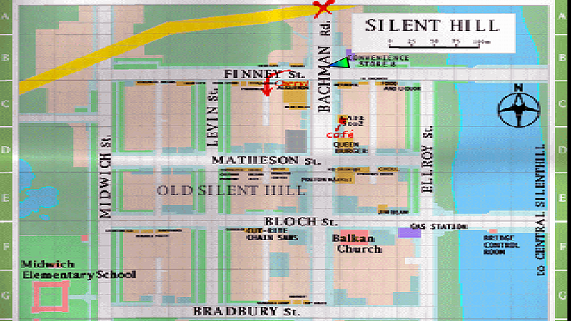 Old Silent Hill Map from Silent Hill