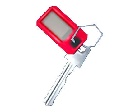 Key with Red Tag