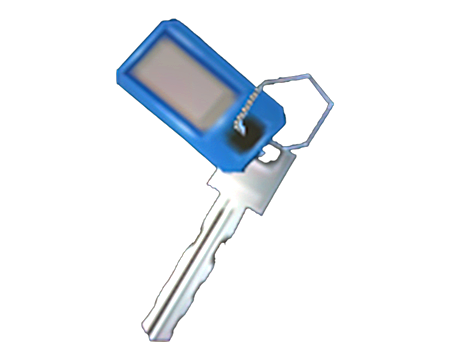 Key with Blue Tag